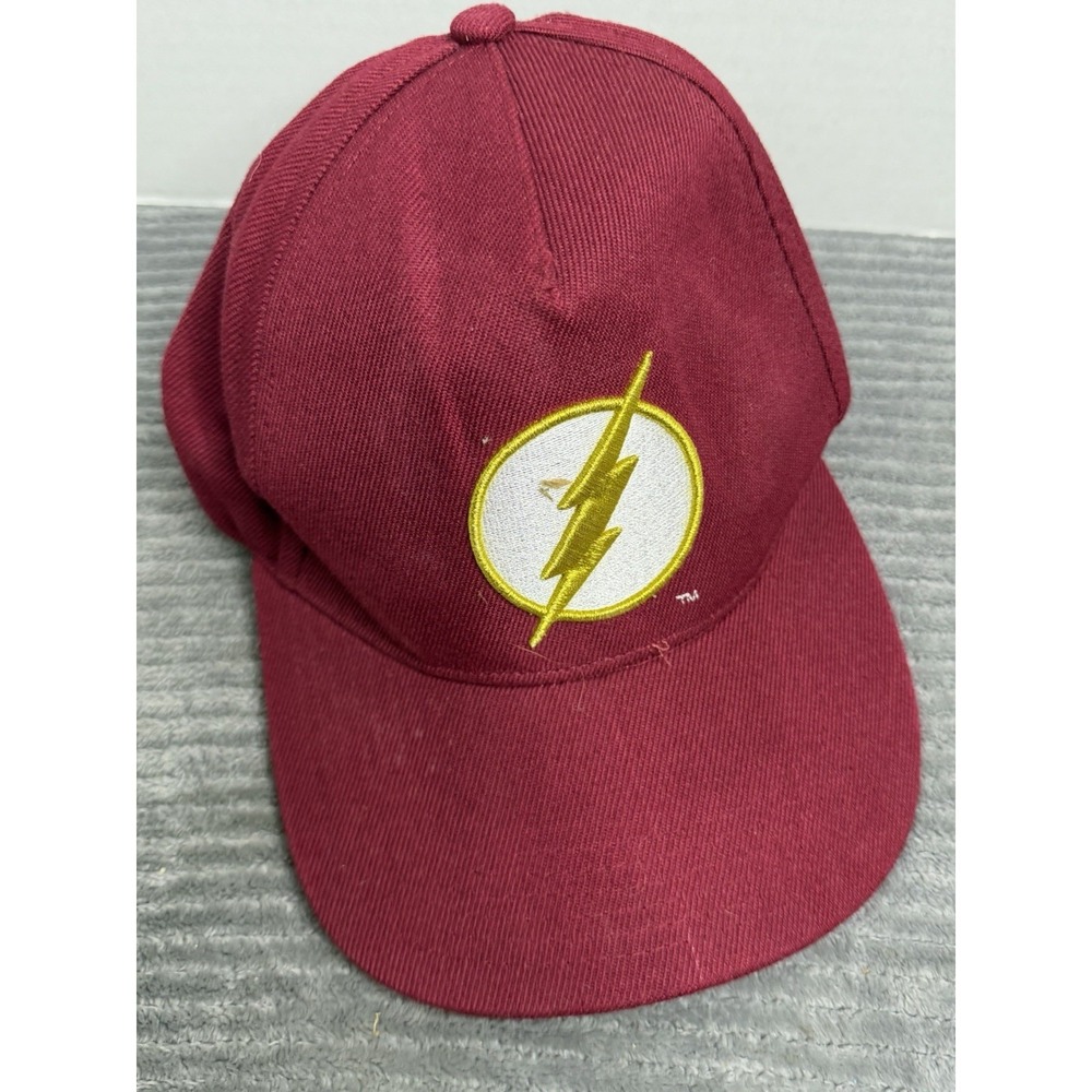 DC Comics The Flash Logo Burgundy Snapback -